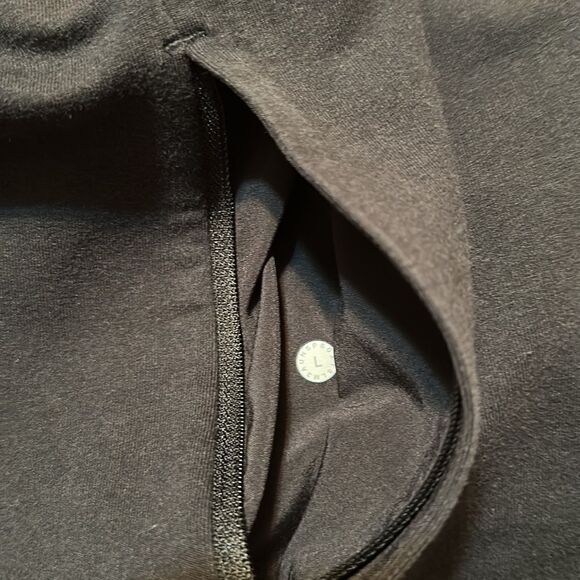 lululemon L Men’s Black Crew Pullover Athletic Sweatshirt - Picture 12 of 13